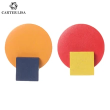 CARTER LISA, простые деревянные круглые квадратные серьги-гвоздики карамельного цвета для женщин и девушек, модные ювелирные изделия, вечерние, рождественские подарки, kolczyki