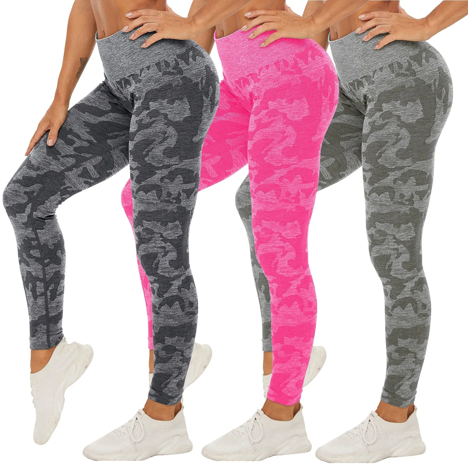 Women Push Up Honeycomb Leggings Anti 