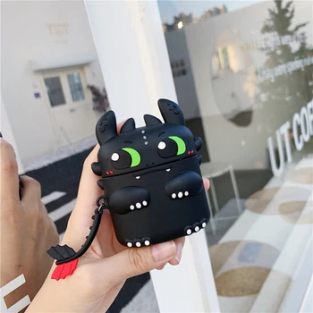 

cute dinosaur Silicone Case For Oneplus Buds Case for OnePlus 8 Pro 6/7T Pro Cartoon Wireless Earphone Protection Cover