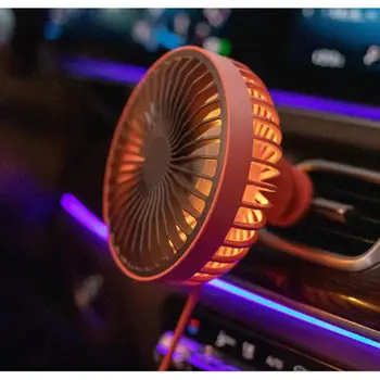 

LED Car Air Outlet Fan USB Portable Mini Fan