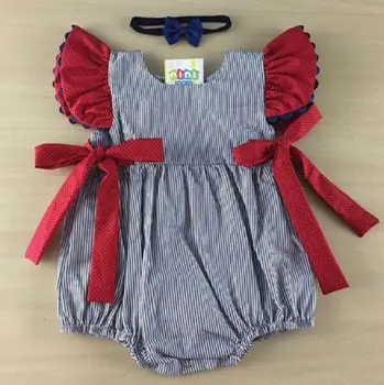 

Newborn Kid Baby Girl Stripe Romper Jumpsuit Clothes Sunsuit One-Piece