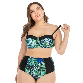 

Ruffle Bikini Set Swimsuit Large Size Swimming Suit For Women Sexy Swimwear Push Up Bathing Suit Printed May Maillot