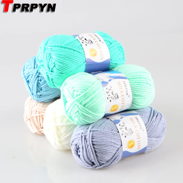 Milk Cotton Yarn Crochet Yarns  Soft Milk Cotton Yarn Hand - 10pcs  Knitting Yarn - Aliexpress