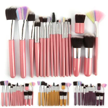 

New Style 18 Pcs Cosmetic Makeup Brush Blusher Eye Shadow Brushes With Bags Blending Set Kit