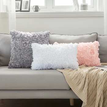 

Luxury Rose Flower Vintage Fashion Pillow Cover Cushion Cover Pillowcase Home Decorative Sofa Throw Pillows Home Decoracion