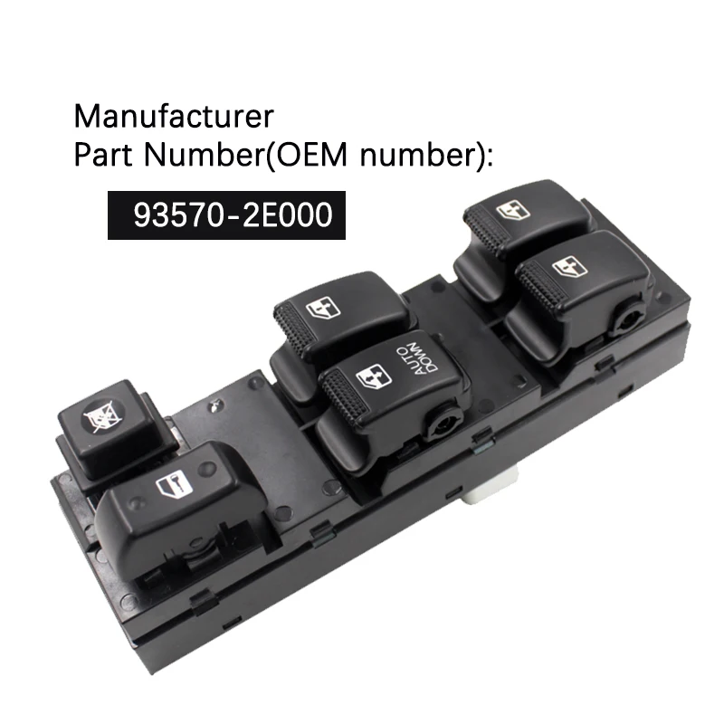 

YAOPEI OEM 93570-2E000 For Hyundai Tucson 05-10 Power Window Master Control Switch 935702E000
