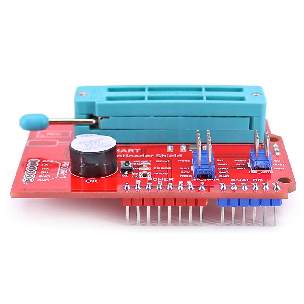 Development Board AVR ISP Bootloader Shield Burning Programmer for Atmega328P Bootloader module buzzer LED indicator Arduino