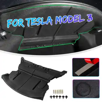 

2X Car Rear Trunk Soundproof Cotton Mat Sound Proof Deadening Protective Cover Sticker For Tesla Model 3 2017 2018 2019 2020
