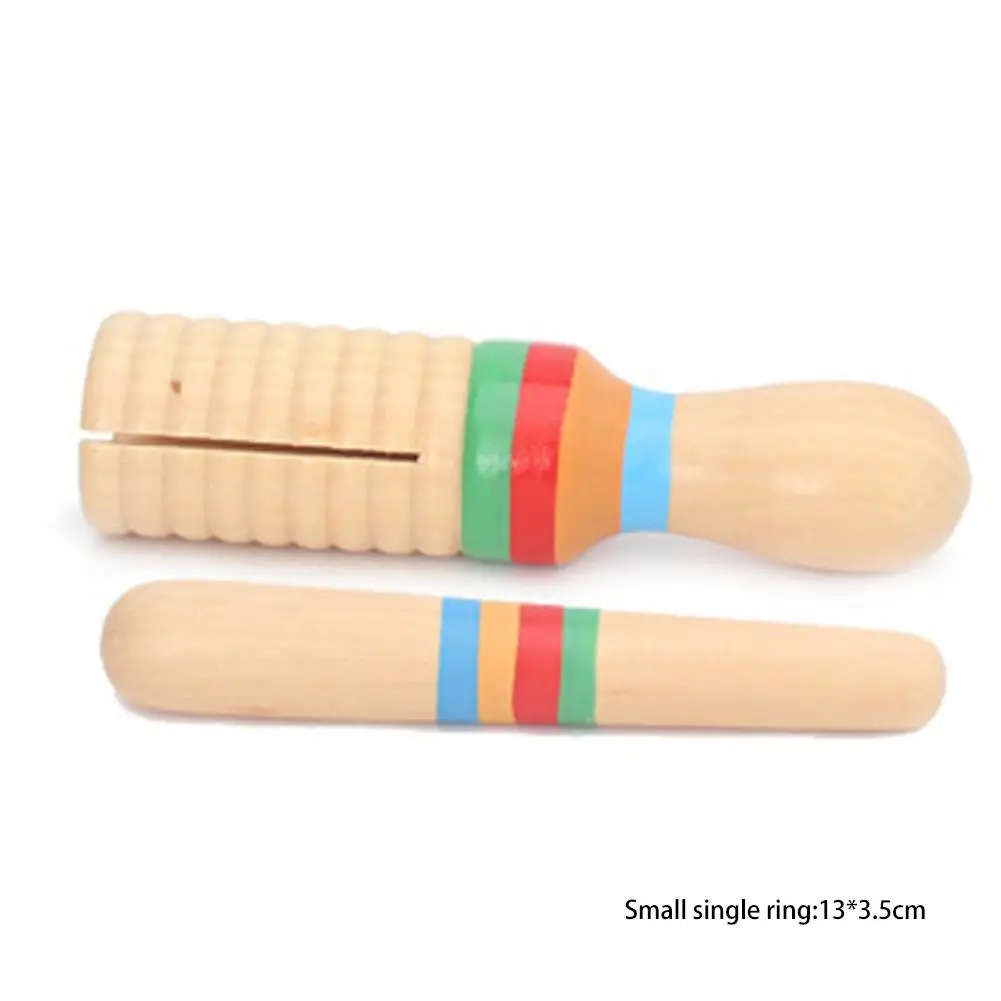 7 комплектов деревянный Раннее детство младенец обучающий игрушечный барабан погремушки ударный барабанный инструмент погремушки против музыки для детей игрушки
