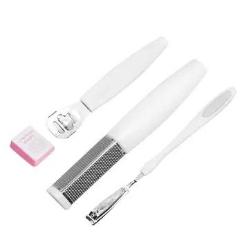 

Nail Care 3 Pieces Manicure Set Cutter Cuticle Clipper Pedicure Kit Case Gift