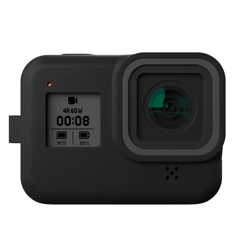 Силиконовый чехол для Gopro Hero 8, черный чехол, защитный чехол для Gopro 8, аксессуары для спортивной экшн-камеры