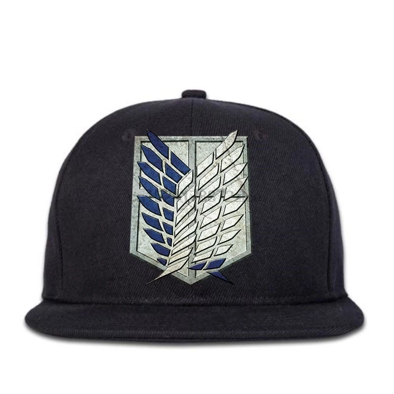 Мужская бейсболка в стиле хип-хоп с козырьком «атака на Титанов»