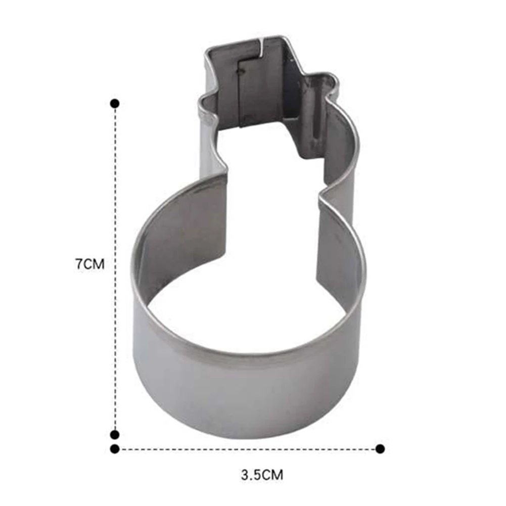 Многоразовые 6 шт. Рождественская елка снеговик лося форма из нержавеющей стали печенье резаки форма помадка вечерние Инструменты для выпечки праздника