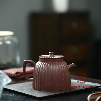 

Yixing Zisha Teapot Purple Clay Teapots Handmade Zini Qinquan 300cc