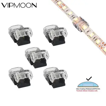 

5-20pcs RGB LED Strip Connector 2Pin 3Pin 4Pin 5Pin 6Pin 5050 12/10/8mm LED Tape Light Connector for IP20 IP65 Strip to Strip