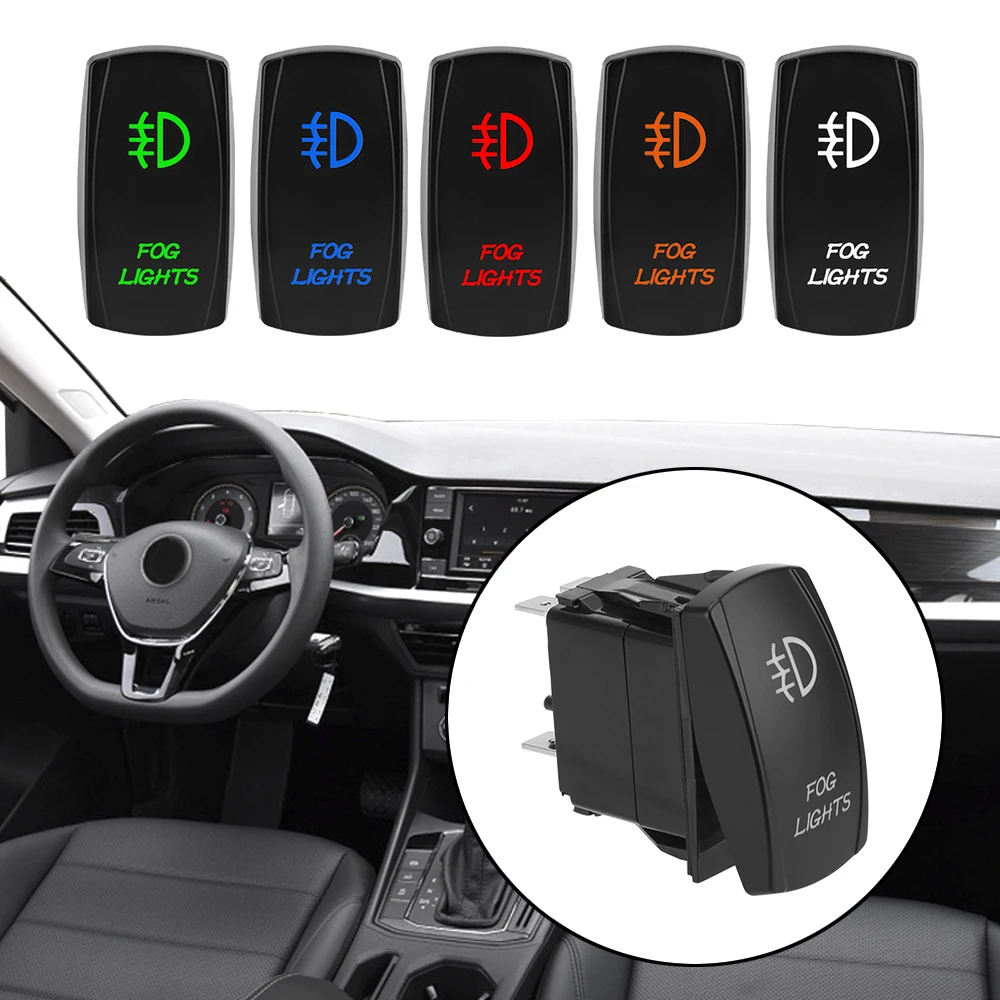 Leepee Illuminated Onoff Fog Light Switch Car Dashboard Button