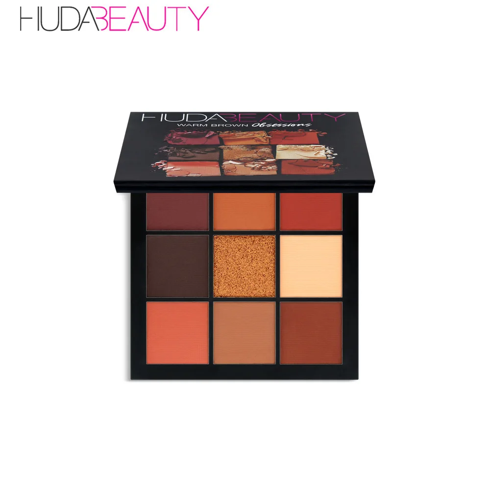 

Huda Beauty Makeup Eyeshadow Pallete 9 Color Palette Shimmer Pigmented Eye Shadow Maquillage Make Up Pallete