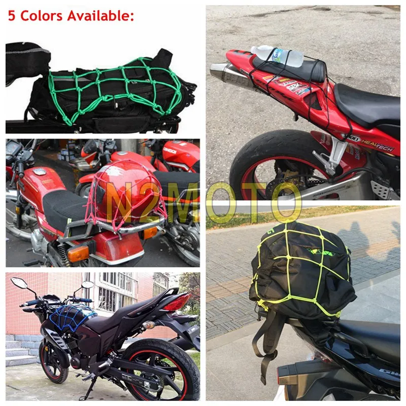 Filet à mailles pour casque de moto, 30x30cm, pour ranger les sacs