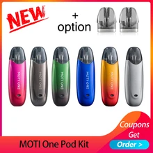 MOTI ONE многоразовый Vape Pod Комплект с аккумулятором 350 мАч и 1,85 мл Pod 12,5 Вт Выход с мета тек керамической катушкой VS AVP Kit