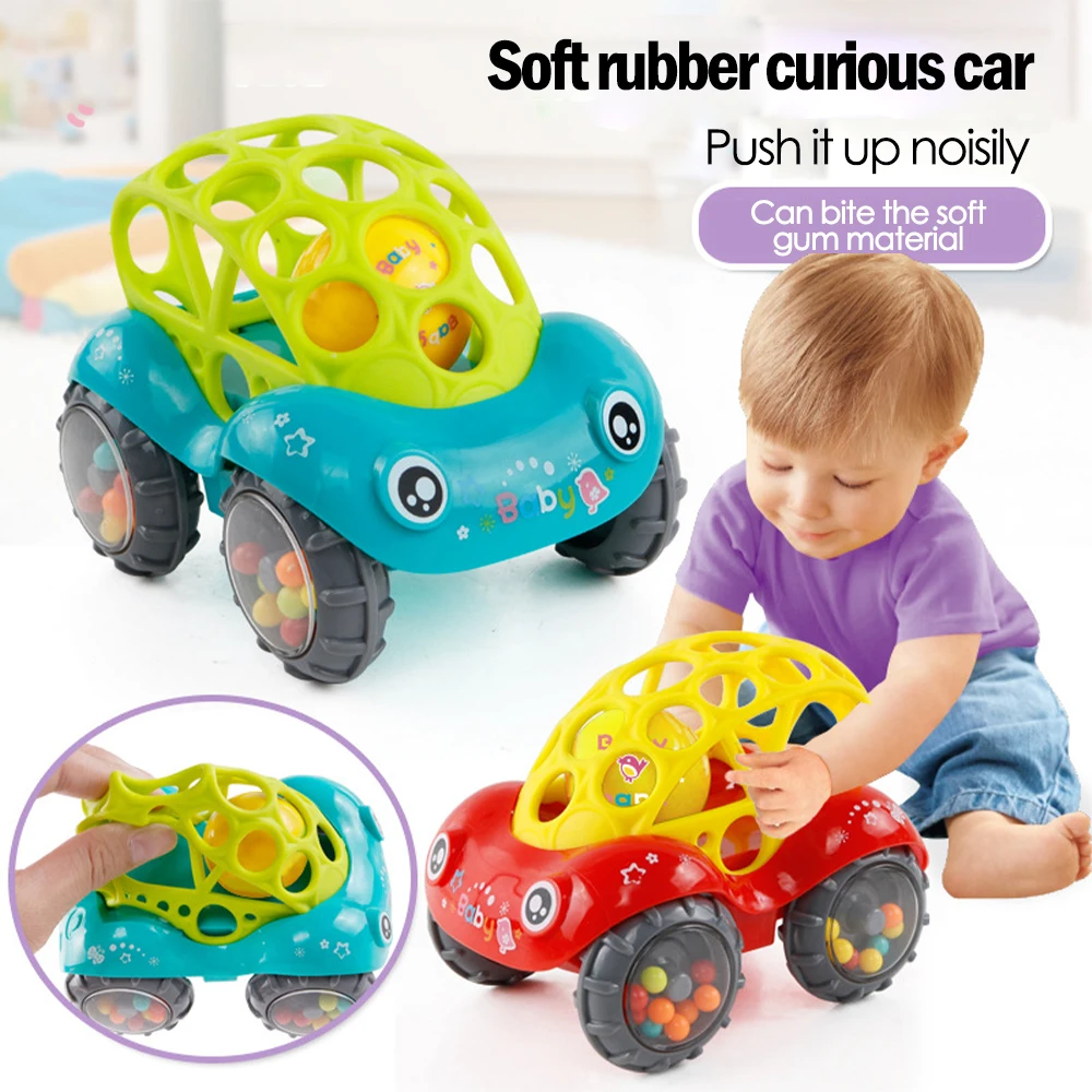 

Soft rubber toy car inertia with colorfulanti - fall interesting children's toy car environment-friendly plastic