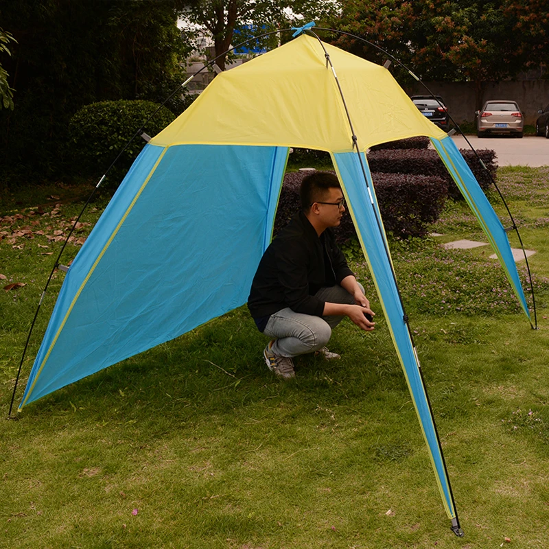 175150140cm Outdoor Camping Sun Shelter Shade Beach Tent for Summer Holiday Fishing Swimming Boat Fishing Roof Tent 3-4 Person (5)