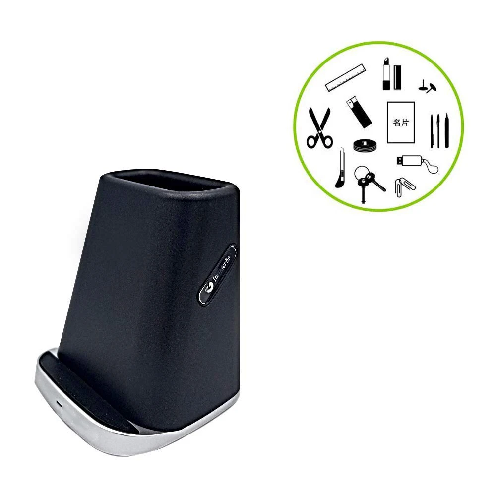  Wireless Charger For iPhone with Desk Organizer Wireless Charging Station for all QI Devices Storag