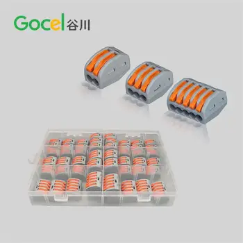 

60pcs/box Wire connector wire quick connector terminal block PCT one in and more out