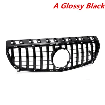 

Hot 1x Car GTR Style Front Racing Grill Grills For Mercedes For Benz Facelift W176 A180 A200 A250 A45 AMG 2013-2015 Without Embl