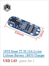 1 шт. Great IT 5V 1A Micro USB 18650 type-c литиевая батарея зарядная плата модуль+ защита двойные функции TP4056 18650
