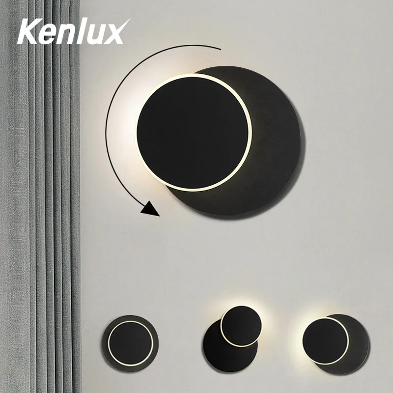 

Kenlux LED Wall Light Nordic Style 7W Surface Mounted lamp Porch lighting Indoor Living Room Aluminum Decorate Wall light