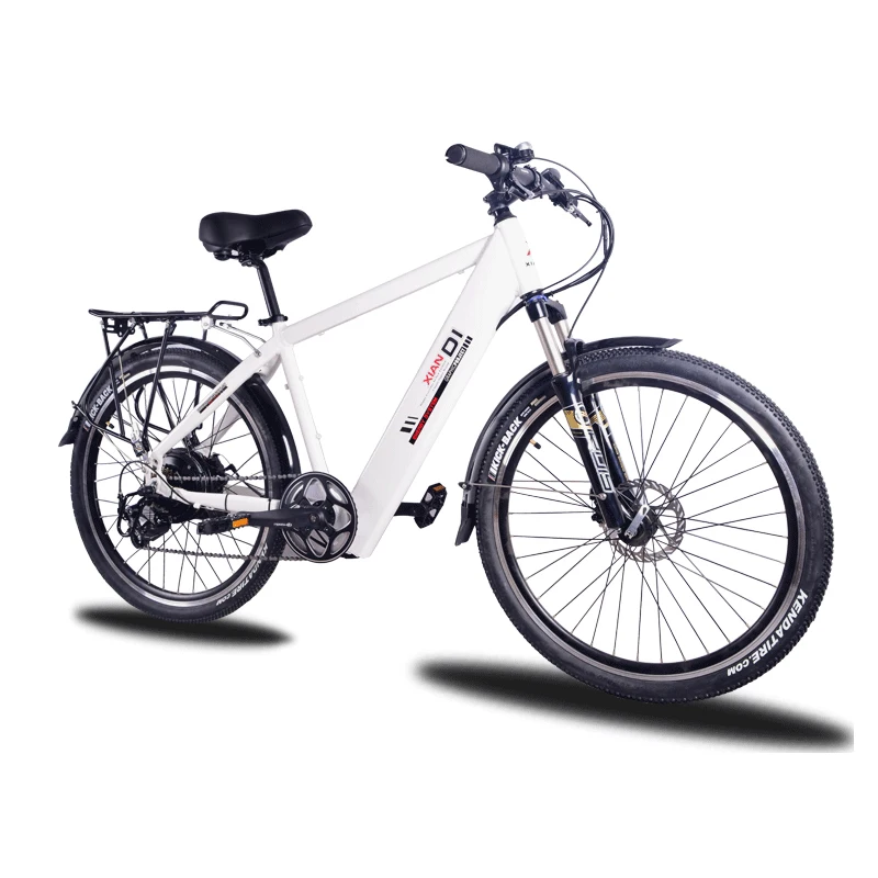 26-inch Aluminum Alloy Badao Lithium Electric Variable Speed Driven Mountain Multifunctional Light and Colorful Bike - Цвет: Белый