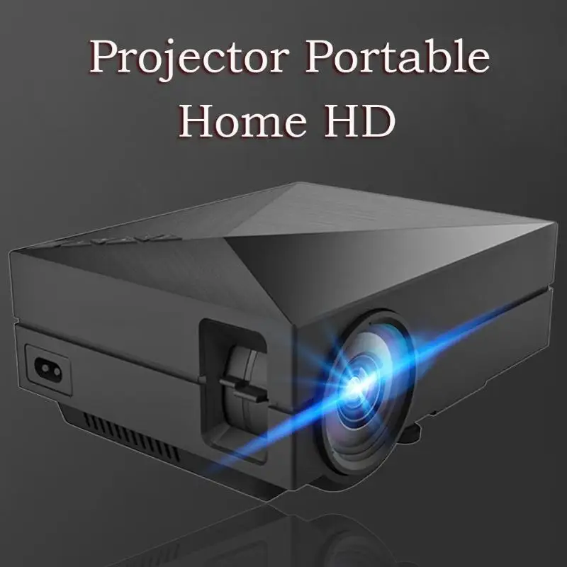 Профессиональная GM60 Система домашнего кинотеатра HDMI USB VGA AV lcd 1080P 3D проектор медиа проектор с VGA HDMI USB наушники US Plug
