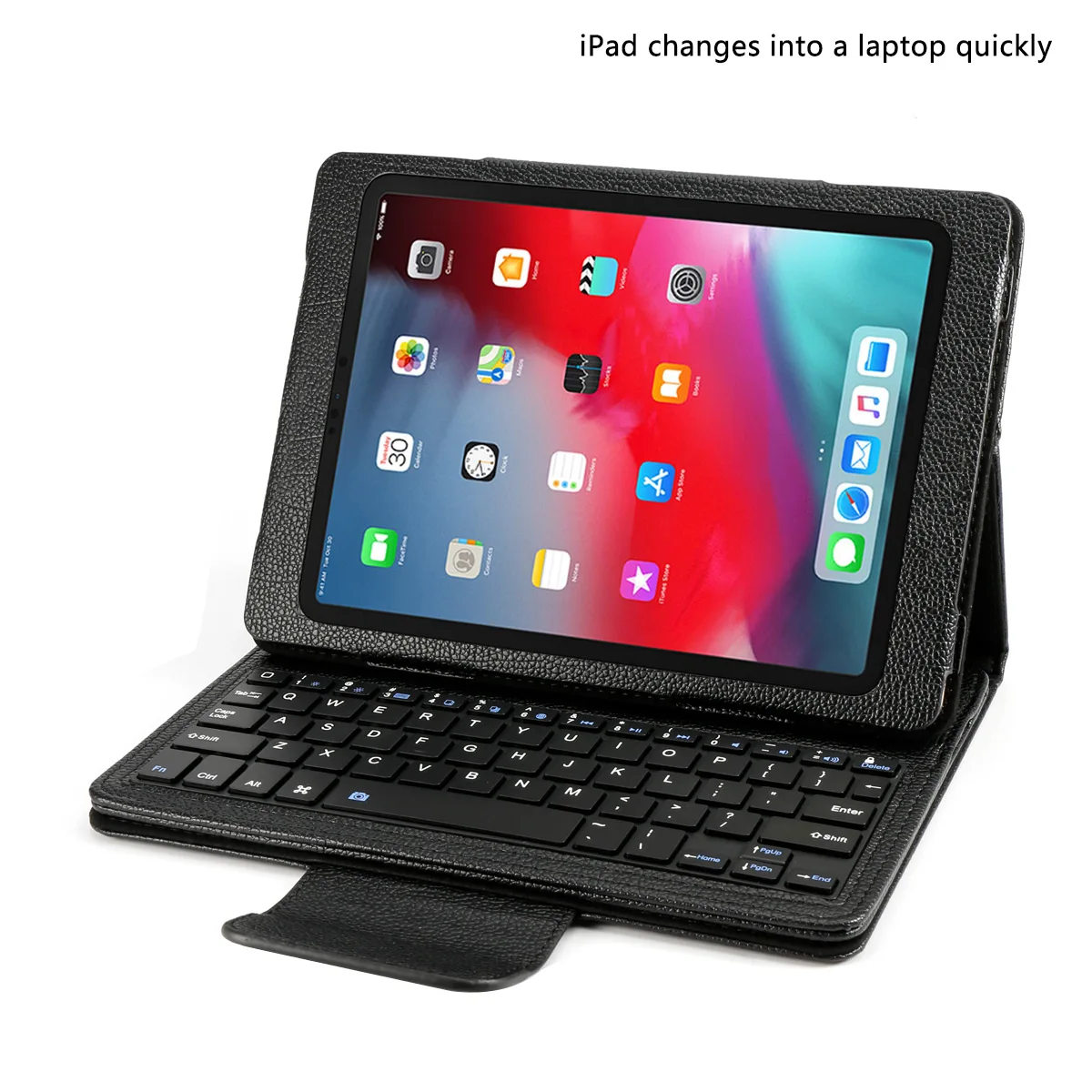 Для iPad Pro 11 дюймов 2018 чехол для планшета со съемной беспроводной американская клавиатура чехол для планшета личи ЗЕРНО PU кожаный чехол для