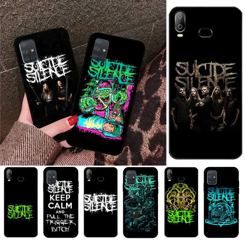 

HPCHCJHM Suicide Silence Band Metal Deathcore Music Luxury Phone Cover For Samsung A10 A20 A30 A40 A50 A70 A71 A51 A6 A8 2018