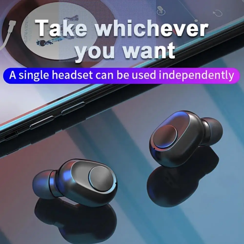 Digital Display50 Hour Playtime AAC TWS Bluetooth Earbuds V5.0 Headphone Wireless Earphone For Android &Iphone