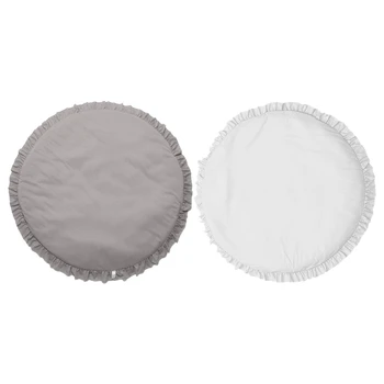 

1Pcs Baby Kids Floor Rug Round Cotton Game Gym Activity Play Mat Crawling Blanket Interior Room Decor