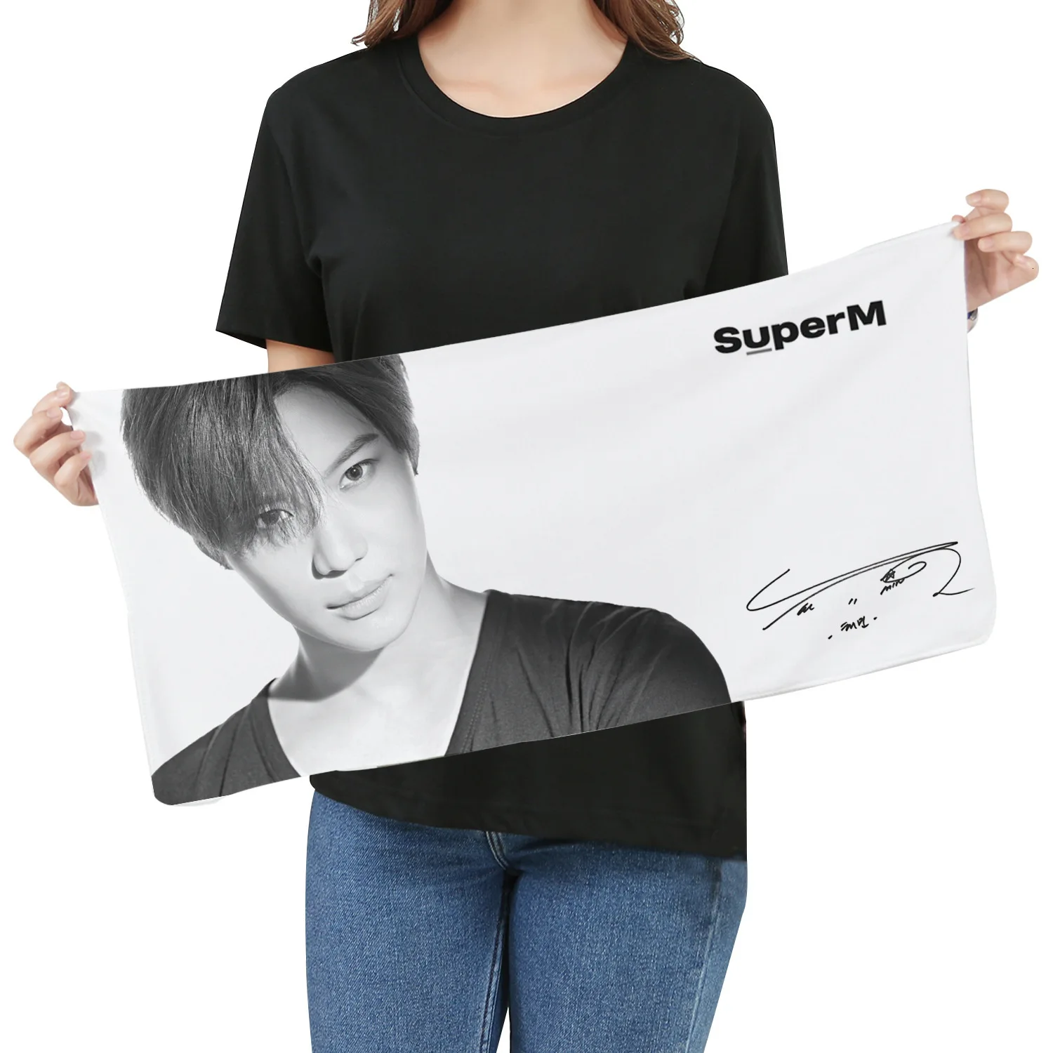 SuperM KPOP super m полотенце вентиляторы ответят на помощь периферийное умывание лица