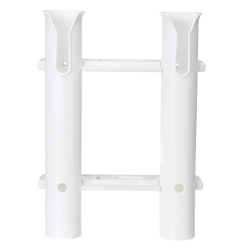 

Vertical Double Tube Fishing Rod Tie Holder Stand Pole Support Tube For Marine Boat Yacht Kayak