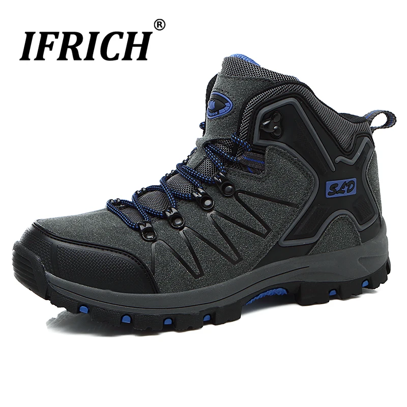 Зимняя горная Прогулка для мужчин уличные ботинки пеших прогулок теплые женские