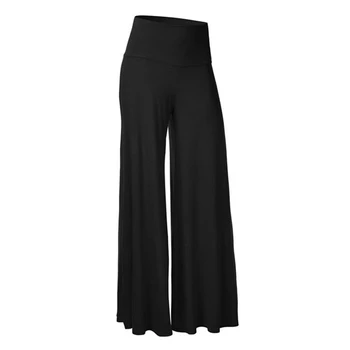 

Femme Spring Autumn Mid Waist Wide Leg Trousers Simple Fashion Casual Women Pants