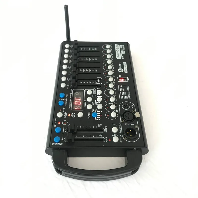 J-Battery Wireless Mini 192 DMX Controller DMX512 Controller For Stage Lighting Par Wall Washer Or Moving Head Light