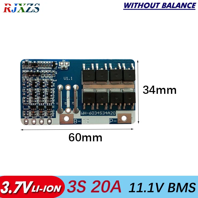Защитная плата для литий ионной батареи 3S 20A 11 1 V DIY BMS PCM LicoO2 Limn2O4|bms pcm|protection boardbattery