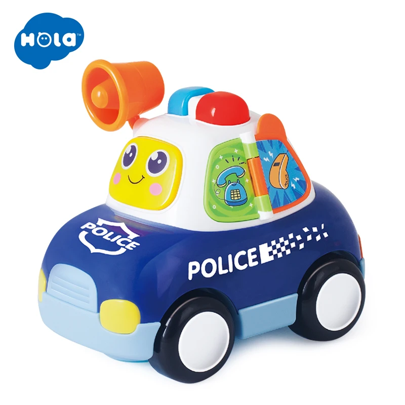 HOLA TOYS 6108 игрушечный автомобиль Детский мультяшный с музыкой и светильник для