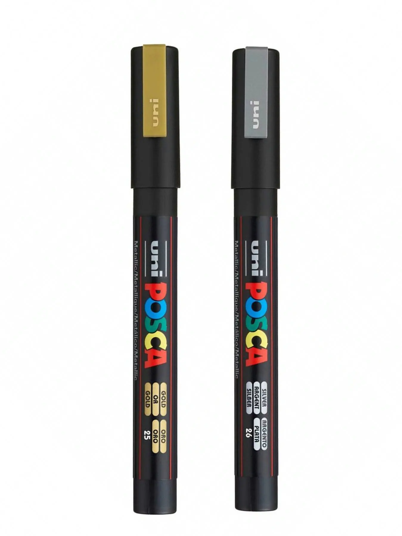 2 pcs Uni POSCA PC 3M Posca PC 3M Paint Art Marker Pens Gold + Silver Set (1 of each)|Paint Markers| AliExpress