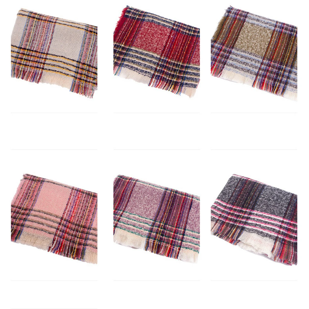 Hot 2019 New Spring Winter Scarf For Women Plaid Warm Cashmere Scarves Shawls Female Wraps Blanket Lady 919