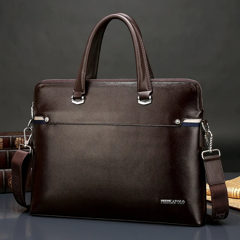 

2019 New Style Genuine Leather Men Bag Business Hand Crossbody Bag Men Cowhide Computer Leisure Bag
