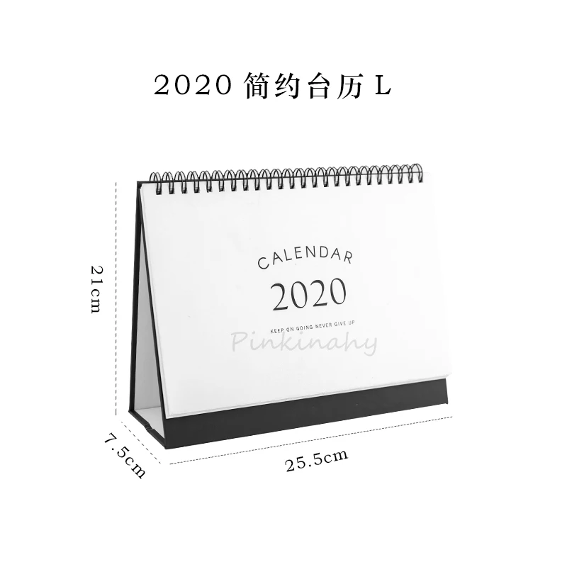 MUJI стиль календари- настольная бумага простой календарь с заметками двойной ежедневный планировщик стол планировщик годовой Органайзер дня - Цвет: 4