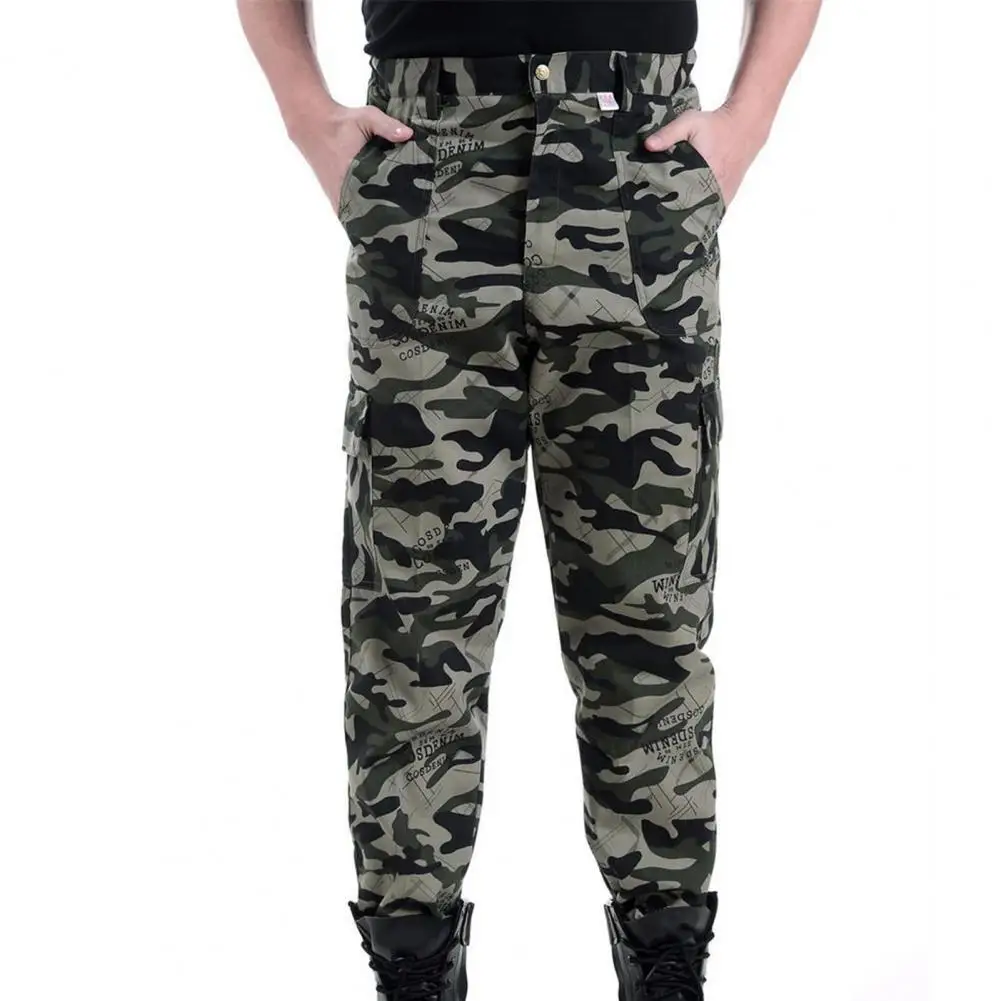 

Мужские спортивные штаны, свободные холщовые брюки для отдыха на открытом воздухе, Походов, Кемпинга, скалолазания, тактические военные тренировочные камуфляжные длинные брюки