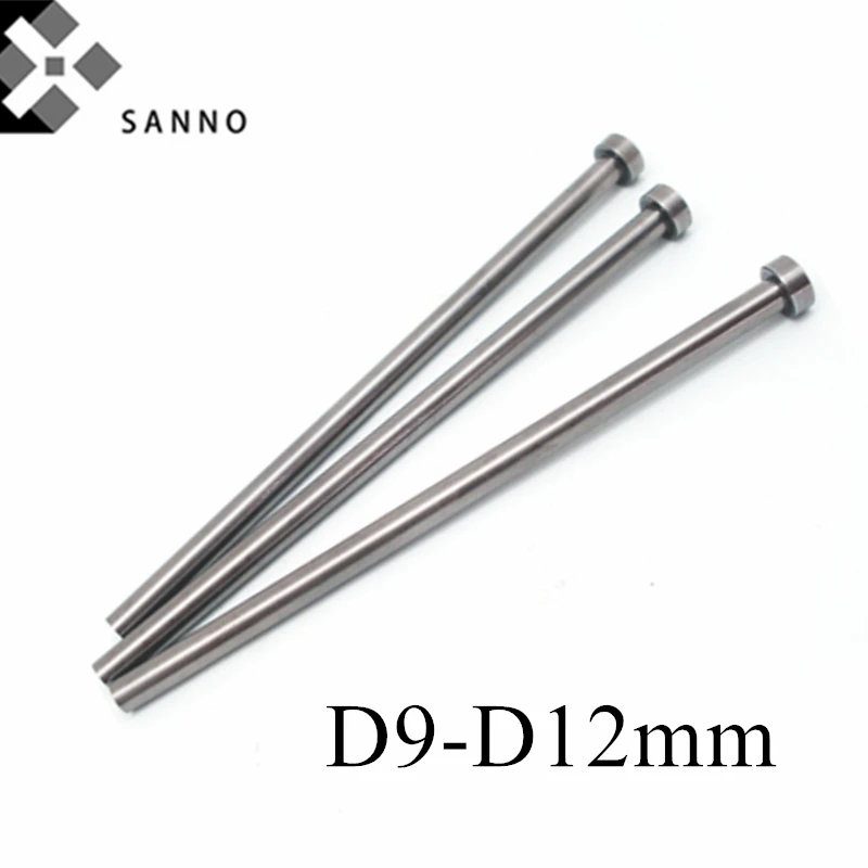 10pcs/pack Straight Lock Pin Ejector Pins For Cnc Machining D9mm