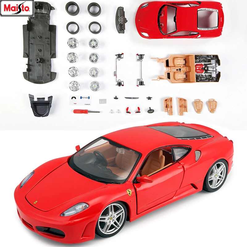 Maisto 1:24 Ferrari 430 8 стилей собранная модель автомобиля из сплава сборная Игрушечная